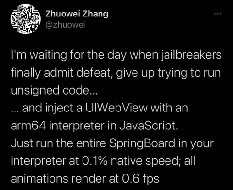 Jailbreakers Run SpringBoard at 0.1% Speed