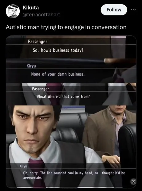 Autistic Man Trying to Converse
