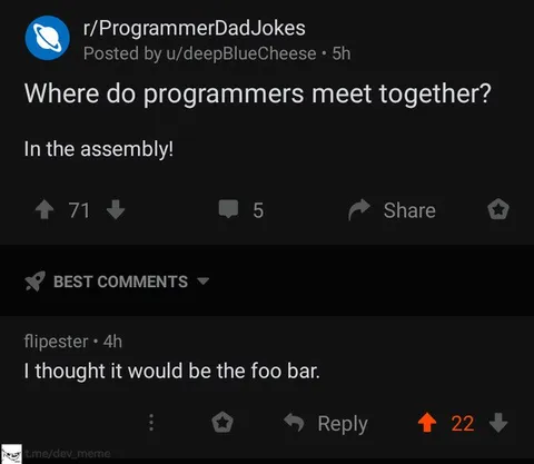 Programmers Meet in Assembly