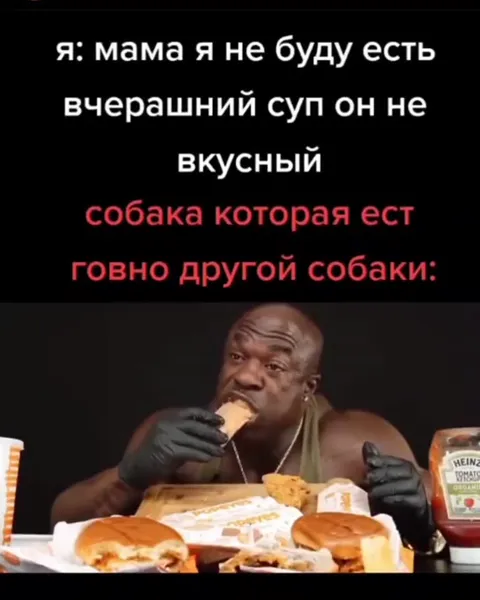 Собака ест чужое говно