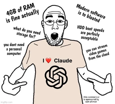 I Love Claude Computer Minimalist