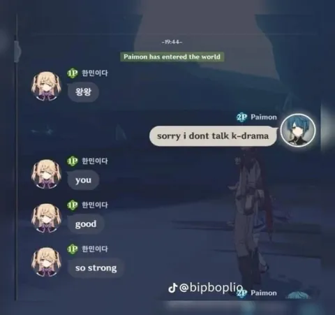 Paimon Doesn't Speak K-Drama