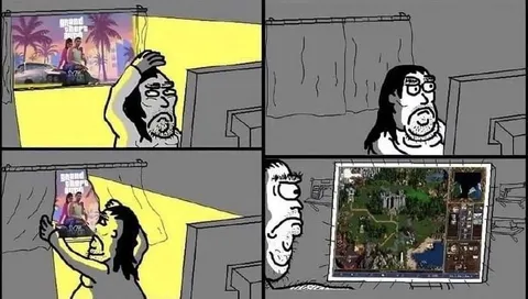 Wojak switches from GTA to Stardew Valley