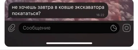 Покататься в ковше экскаватора