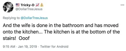 Wife Moves Into the Kitchen