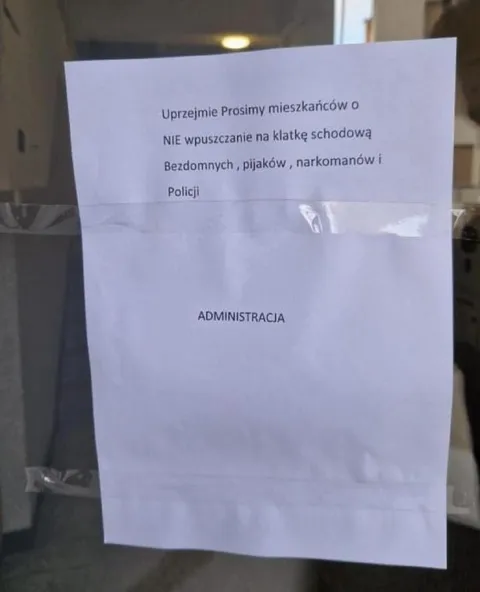 Zakaz wpuszczania nieproszonych gości