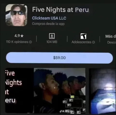 Five Nights at Peru App Listing