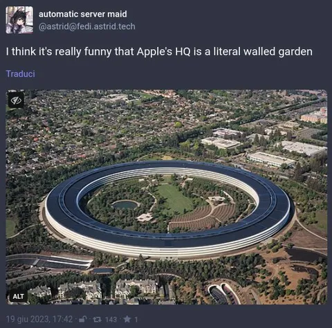 Apple's Literal Walled Garden