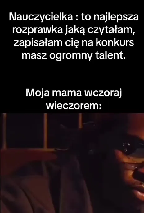 Mama pali rozprawkę geniusza