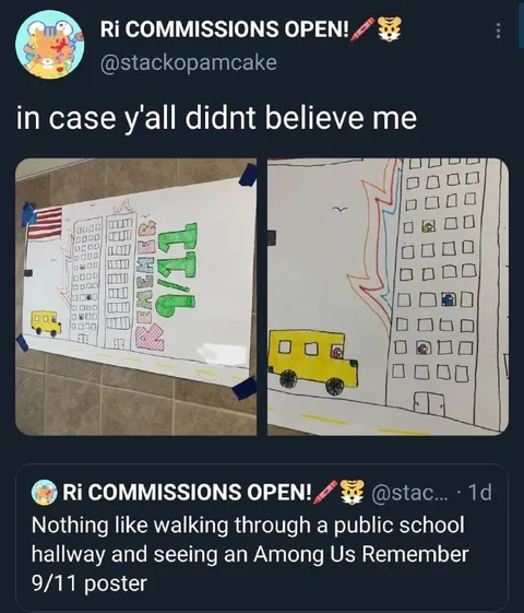 Among Us Remember 9/11 Poster