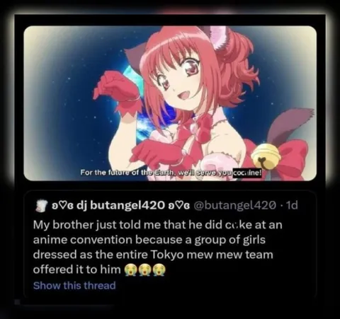 Tokyo Mew Mew Cocaine Joke