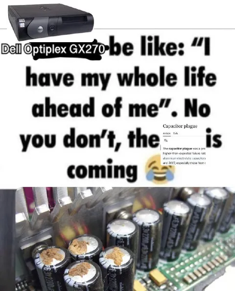 Dell OptiPlex GX270 Capacitor Plague