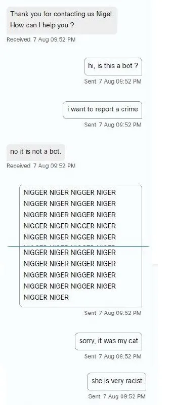 The Cat Is Racist