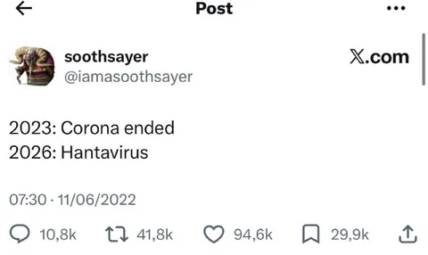 2023 Corona Ended 2026 Hantavirus