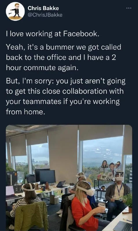VR Collaboration at the Office
