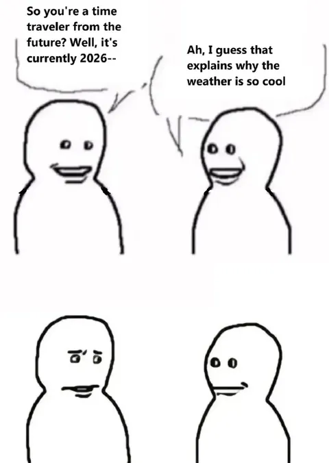 Time Traveler Weather Joke