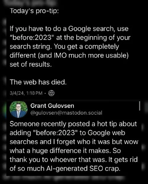 The Web Has Died