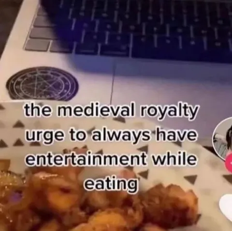 Medieval Royalty Eating Entertainment