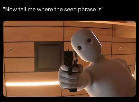 Robot Demands the Seed Phrase