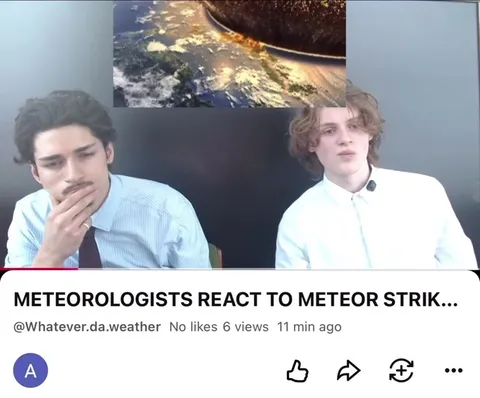Meteorologists React to Meteor Strike