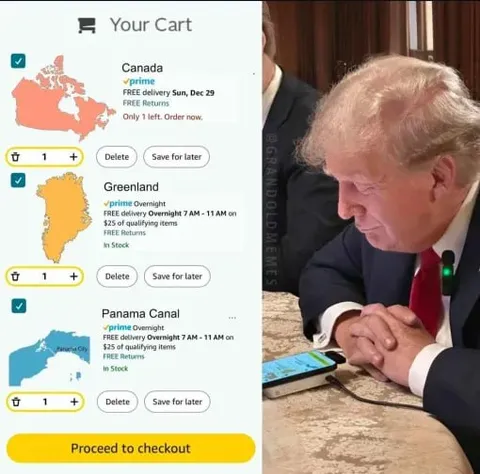 Trump Adds Countries to Cart