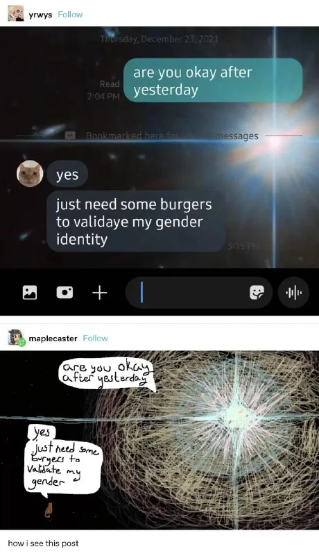 Burgers Validate My Gender