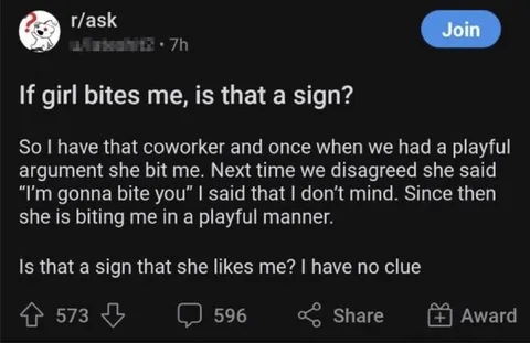 If Girl Bites Me Is That a Sign