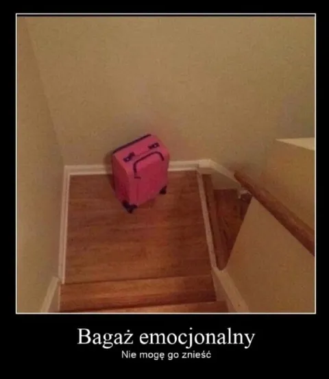 Bagaż emocjonalny na schodach