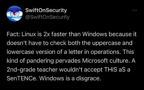 Linux Is Faster Than Windows