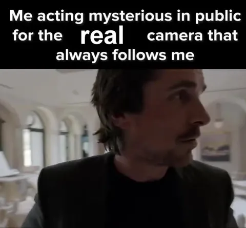 Acting Mysterious for the Camera