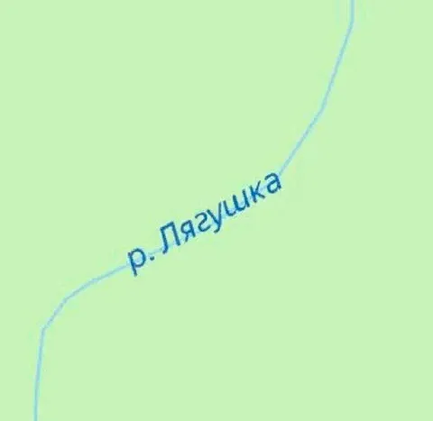 Река Лягушка на карте