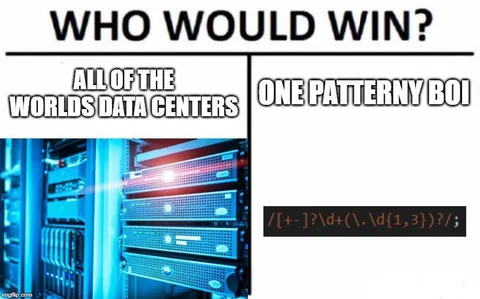 All Data Centers vs One Regex