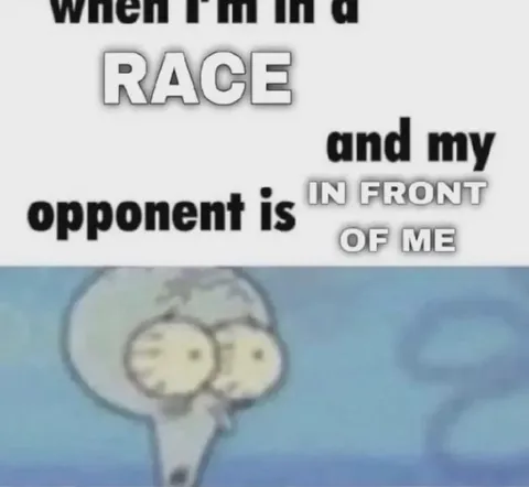Squidward Sees His Opponent Ahead