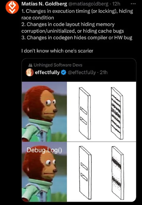 Debugging Makes Bugs Scarier