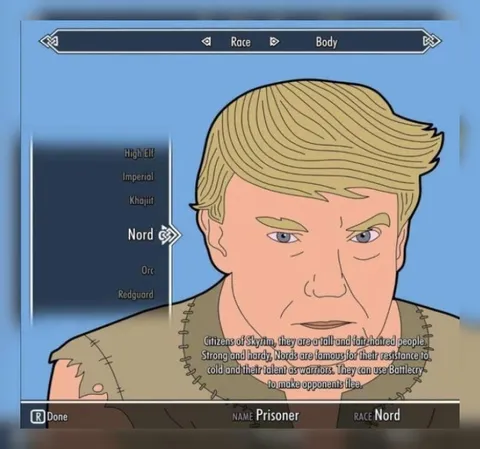 Skyrim Nord Character Creation