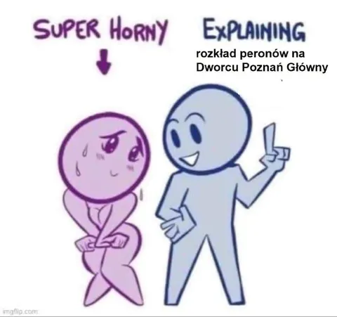 Super Horny Explaining Train Schedule