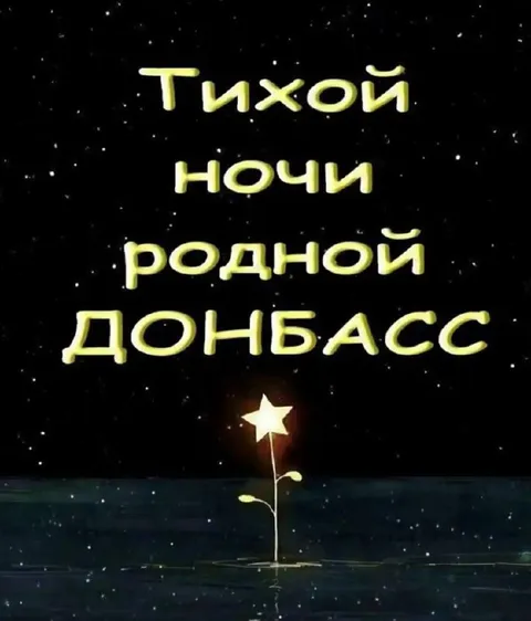 Тихой ночи, родной Донбасс