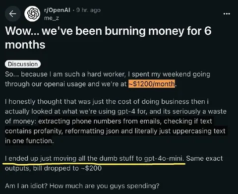 Burning Money on GPT-4