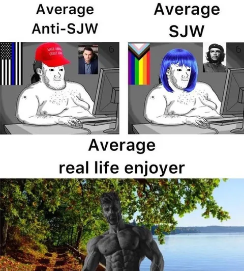 Average Anti-SJW vs Real Life Enjoyer