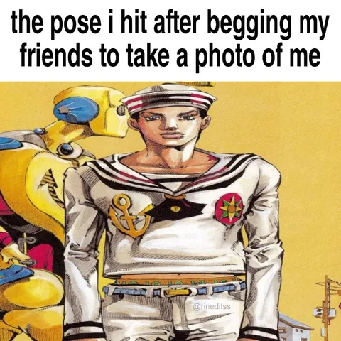The Pose After Begging for a Photo