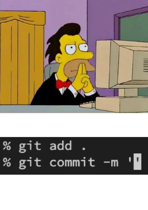 Homer Commits Empty Message