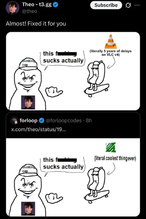 Thinking Cap Fixes VLC