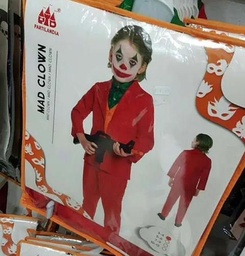 Mad Clown Costume Packaging