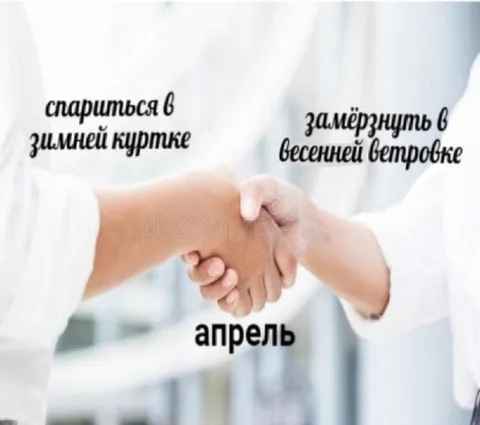 Апрельская дилемма с куртками