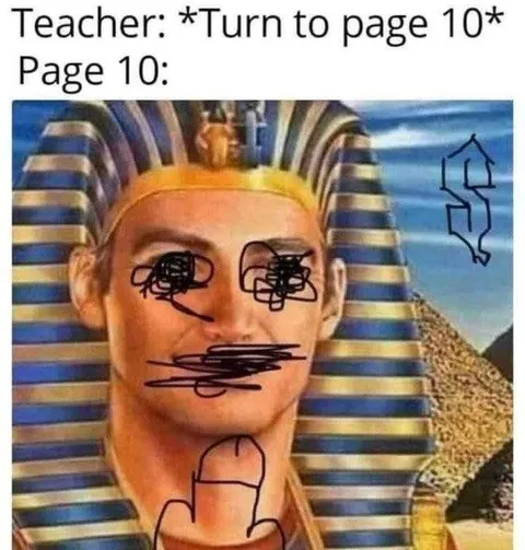 Page Ten Egyptian Scribbles