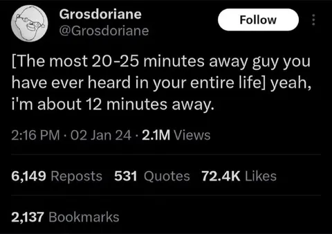 The 12 Minutes Away Guy