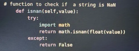 Overcomplicated NaN Check
