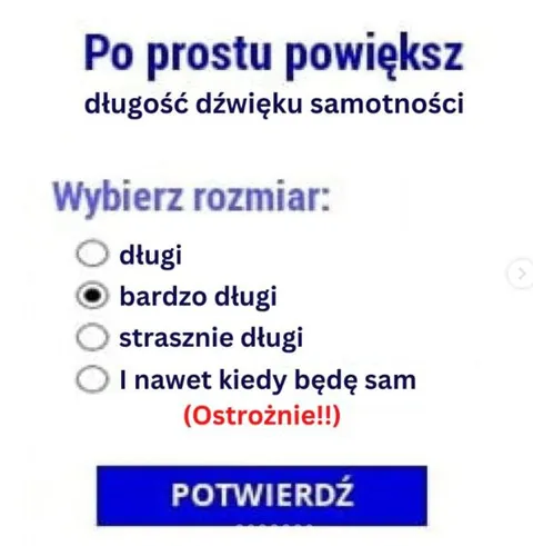 Powiększ dźwięk samotności