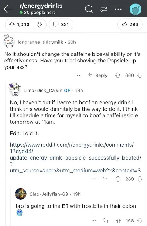 Energy Drink Popsicle Gone Wrong