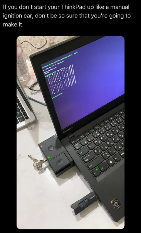ThinkPad Manual Ignition Car